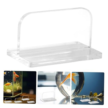 4pcs Replacement Aquarium Lid Handles Easy to Install Acrylic Fish Tank Cover Accessories for Aquariums Secure Adhesive Design for Convenient Use
