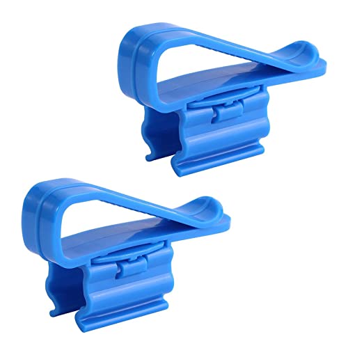 2 Pack Fish for Tank Mounting Clip Water Pipe Hose Holder Multifunction Adjustable Clamp for 0.31""-0.62"" Dia Tub Aquarium Tube Holder, Blue - size: Blue