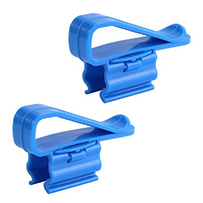 Rulbelok 2-Pack Fish for Tank Hose Holder Plastic Adjustable Clamp Holders Aquarium Hoses Water Tube Clip Accessori Aquarium Tube Holder Clip - size: Blue