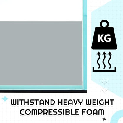 Pangda 1 Pcs 19.6 x 13 Inch Aquarium Fish Self Leveling Mat for Under Tank 5mm Thick Foam Compressible Neoprene Mat with Adhesive Backing Shockproof Waterproof Easy to Cut Stability, Black - size: 19.6 x 13 Inch