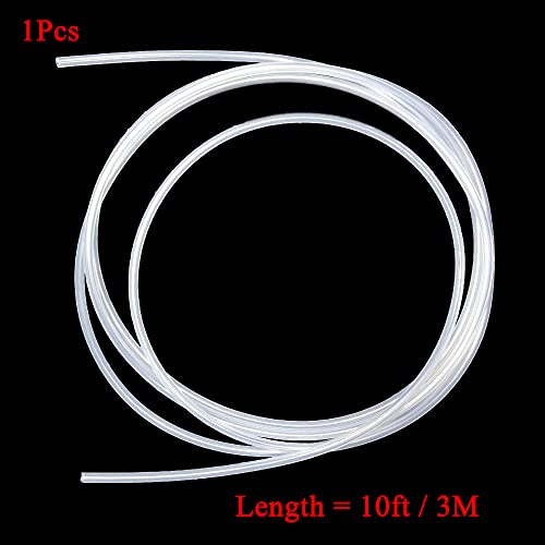 Silicone Tubing 3/16'(5mm) ID x 9/32'(7mm) OD 10ft(3m) Length Silicone Rubber Tube Air Hose for Gas Liquid Pump Transfer Clear - size: 9/32' x 3/16' x 10ft