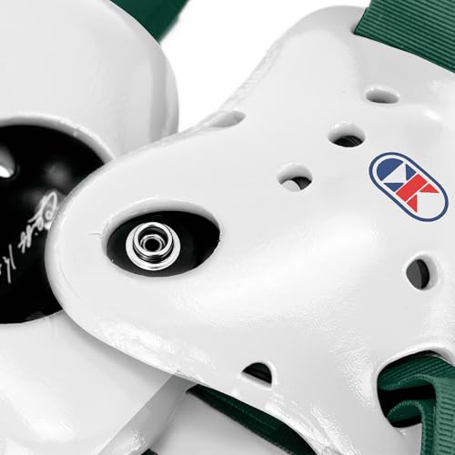 Cliff Keen Fusion Wrestling Headgear - color: White / Dark Green