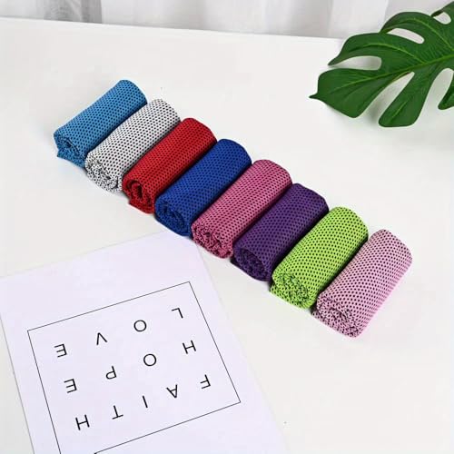 Quick Dry Cooling Sports Towel - Soft andBreathable Microfiber Towel for Outdoor Activities, Stay Cool and Refreshed All Day-SGMJ-zi - color: Purple