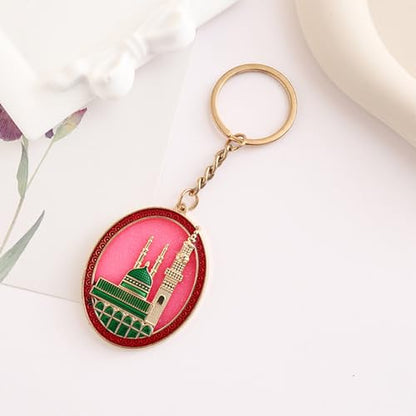 2 Pieces Islamics Prayer Theme Keychains Portable Faith Inspired Jewelry For Muslims Men Women Travel Essential Traditional Keychain Design