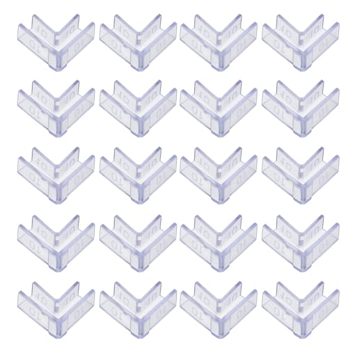 DOITOOL 25pcs Aquarium Corner Pads 10mm Thick Fish Tank Glass Edge Protectors L-Shaped Non-Adhesive Safety Guards for Furniture and Protection