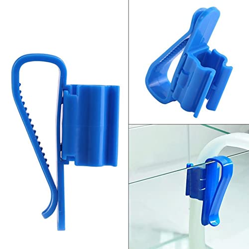 for Tank Hose Holder for Tank Adjustable Pipe Clamp Holders Aquarium Hoses Water Tube Clip Accesso Aquarium Hose Holder Clip - color: Black