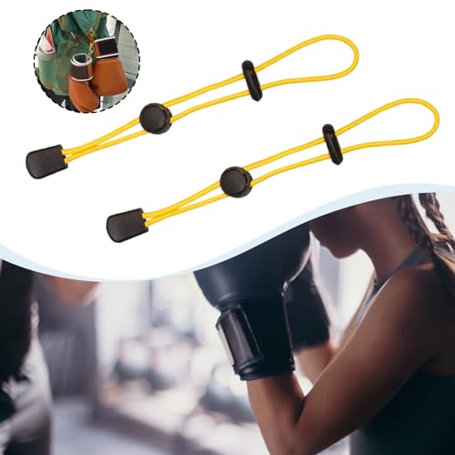 Boxing Gloves Carrying Strap,Shoulder Lanyard Organizer,Holder,Carry Leash,Hanging Leash Boxing Carrier - color: yellow
