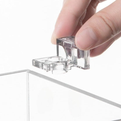 6pcs Aquarium Lid Support Bracket Fish Tank Cover Holder Stand Acrylic Fishtanks Cover Support Clamp Clips for Aquariums (Suitable for 12mm Thick Aquarium Walls) - size: Suitable for 12mm thick aquarium walls