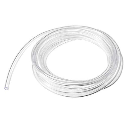 uxcell PVC Hose Tube, 4mm(0.15") ID x 6mm(0.23") OD 3 Meter 9.8ft Clear Vinyl Tubing, Plastic Flexible Water Pipe - size: 4x6mm
