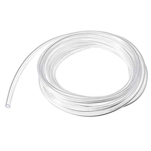 uxcell PVC Hose Tube, 4mm(0.15") ID x 6mm(0.23") OD 3 Meter 9.8ft Clear Vinyl Tubing, Plastic Flexible Water Pipe - size: 4x6mm