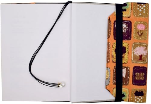 BLBMH 5x8 Book Cover | Handmade Non-Stretch Fabric Sleeve with Bookmark | for Paperback Bible Journal | Privacy Reading Gift for Women - XC Yellow - color: XC Yellow