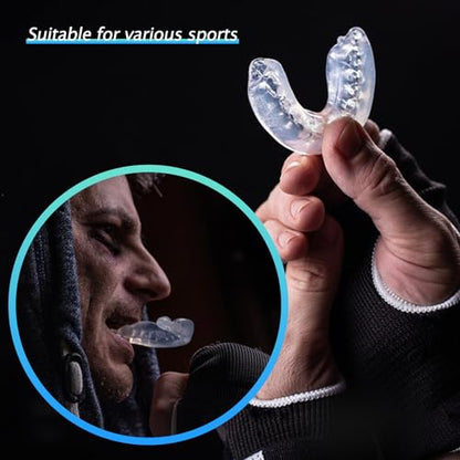Custom Sports Mouthguard | Ultimate Protection & Comfort for Athletes, Boil & Bite Design - Perfect for Boxing, MMA, Rugby & More