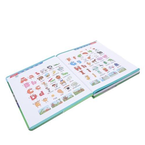 English Talking Learning Book, Interactive Electronic Book with 5 Level Curriculum System for Kids Ages 3 Plus