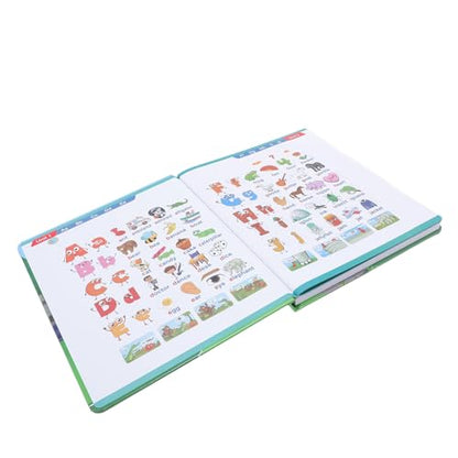 English Talking Learning Book, Interactive Electronic Book with 5 Level Curriculum System for Kids Ages 3 Plus