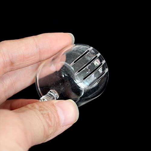 Glass Aquarium Red Worm Fish Feeder Cone Feeder Red Worm Fish Tank Plant Shrimp Feeder Cup Fish Feeding Cup with Suction for Aquarium Fish Tank