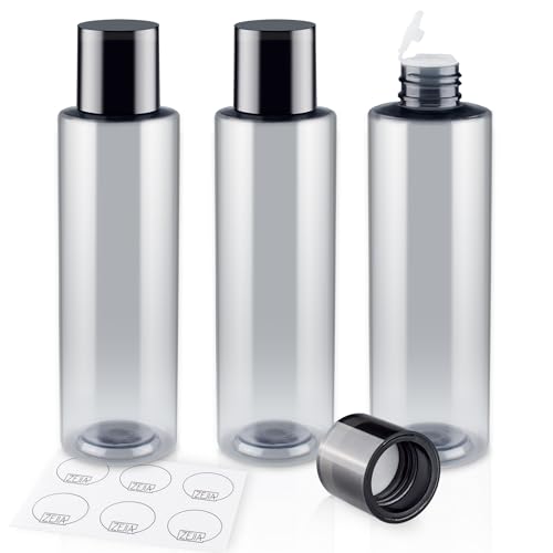 200ML Travel Size Toiletries, 3 Pack Travel Size Containers - color: Grey, size: 200ml(3pcs)
