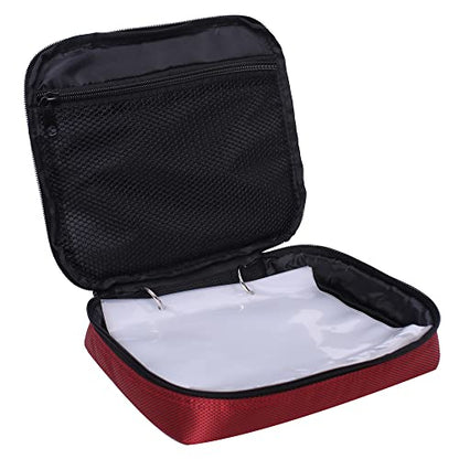 Raprance Fishing Lure Bag Baits Tackle Binder Organizer Storage Plastic Bag - color: Red