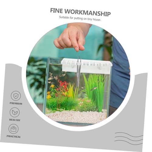 BESPORTBLE Aquarium Tool Holder Grooves for Scissors and Tweezers Wall-Mounted Organizer for Aquatic Plant Cleaning and Maintenance Compact Storage for Fish Tank Accessories