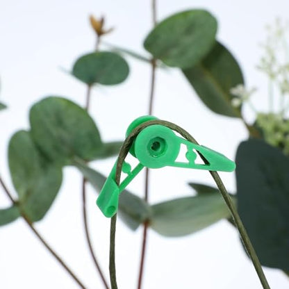 Jiozermi Low Stress Training Clips, 60 Pcs, Green + White + Black | 360 Degree Adjustable, Plant Stem Trainer, Garden Plant Branch Bender, Bud Trainer Clips, For Vine Plant Gardening