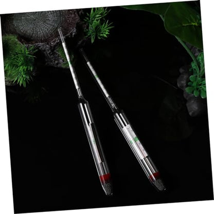 COLLBATH 2pcs Fish Tank Meter Aquarium Hydrometer Glass Floating Areometer for Big Fish Tank Water Testing