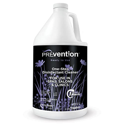 Prevention Ready-To-Use Disinfectant Cleaner – Surface Disinfecting & Cleaning Solution for Salons, Spas, Clinics – Hospital Grade, Gallon Refill – 1 Gallon (1 Pack) - size: 1 Gallon Cleaner (1 Pack)