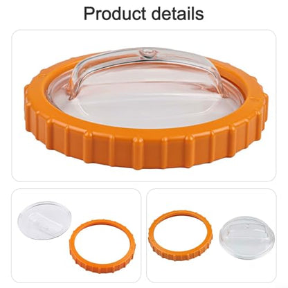 Pool Sand Filter Pump Strainer Basket Cover with Orange Retaining Nut P07018, Replacement for P07019 & P6561ASS16 Filter Lid, Compatible with 58486 58497 58499 (2023+ Models), ABS Plastic