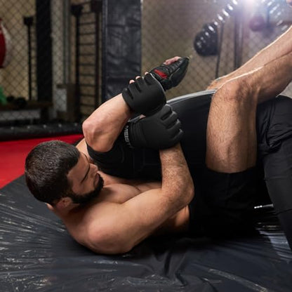 Meister [Critical] 4oz MMA Gloves for Striking & Grappling w/Pre-Curved Nemeios Leather - size: Small