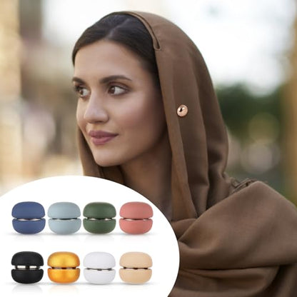 8pcs Magnetic Hijab Pins, Small Hijab Magnets Multi-Purpose No-Snag Scarf Clasp Pinless Brooch for Women Men Shawl Scarves Clothes - color: Colorful 2