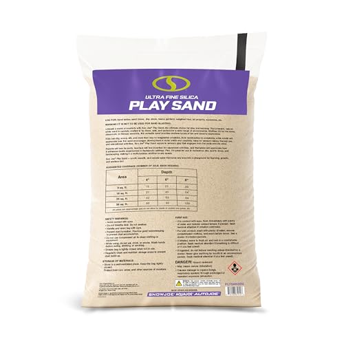 Sun Joe Silica Play Sand for Sandbox, Sensory Table & Gardens, PLYSAND20 | 20 Lb Bag - Indoor & Outdoor Craft Accessory for Molding, Digging & Sculpting, PLYSAND20 - size: 20 lb