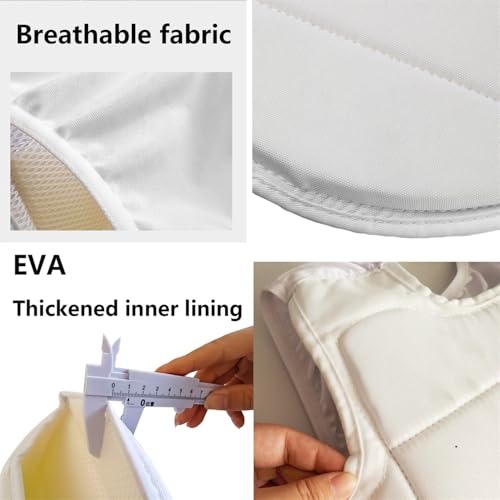 Karate Chest Protector, MMA Combat Training Boxing Taekwondo Abdomen Protective Sparring Gear Muay Thai Kickboxing - color: White, size: X-Large
