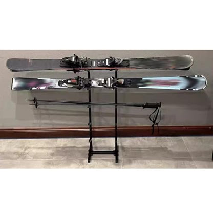 Rygcrud Floor Stand Skateboard Racks, Indoor Snowboard Storage for Skis/Longboard/Scooter, Commercial Display Rack Sports Mat Holder for Home, Garage, Gym(6 Tiers/H:102 CM) - size: 6 tiers/H:102 CM