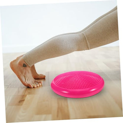 Abaodam Wobble Yoga Cushion Knee and Elbow Protector Inflatable Pvc Pad for Kneeling Exercise Balance Mat Boys and Girls Wobble Disk Multi-functional Easy to Clean