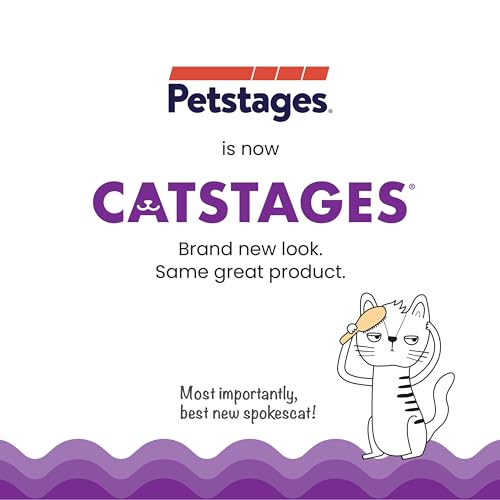 Catstages Hide & Seek Fish Bowl Interactive Cat Toy with Two Catnip Blend Toys, Blue