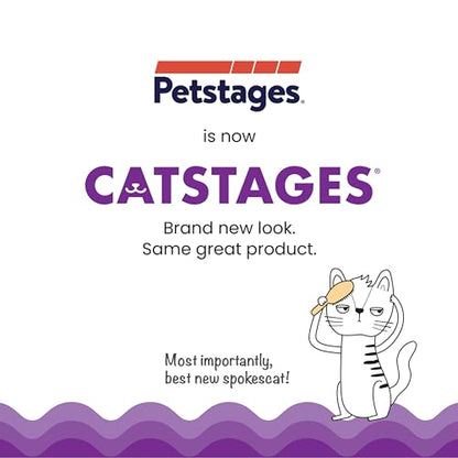 Catstages Hide & Seek Fish Bowl Interactive Cat Toy with Two Catnip Blend Toys, Blue