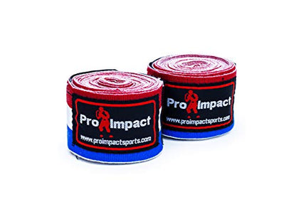 180 Inch Mexican Style Boxing Hand Wraps – Stretchable Wrist & Knuckle Support for MMA, Muay Thai, Kickboxing, Heavy Bag & Combat Training – Men & Women - color: American Flag
