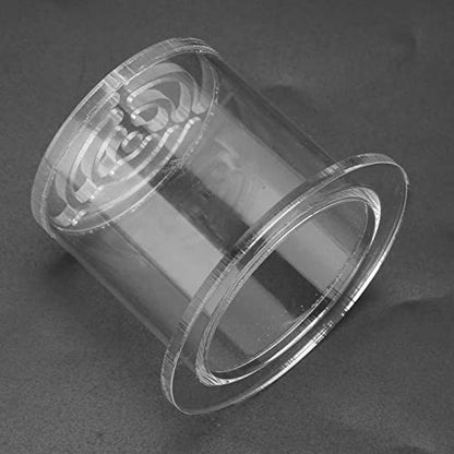 Feeding Breeding Protection Cover Acrylic Transparent Feeder Cover Block Fish Safety Aquarium Drain Pipe Cover for Saltwater Freshwater Fish Tank Accessories
