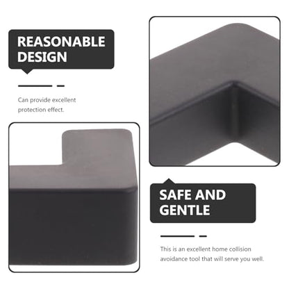 6pcs Black Silicone Fish Tank Corner Guards Anti-Collision Protection Bumpers for Aquarium Edges Safety Bumpers for Pets and Home Use