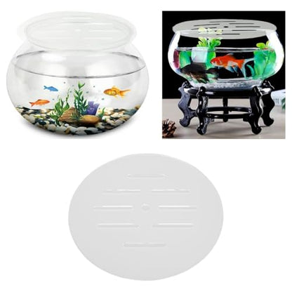 Hidyliu Round Aquarium Fish Tank Lid Durable Anti Jump Cover for Reptiles Shrimps 2PCS 7.5 Inch
