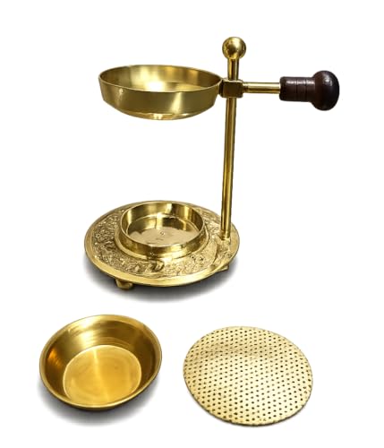 Brass Resin Incense Burner | Fragrance Oil Burner – Tea Light Heated