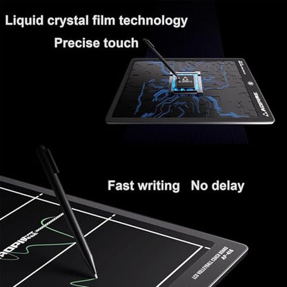 Electronic Volleyball Coaching Board, 15 Inch LCD Volleyball Tactical Board, Clipboard for Coaches, Strategy Board with Stylus and Storage Bag, Training Equipment, for Competition Training