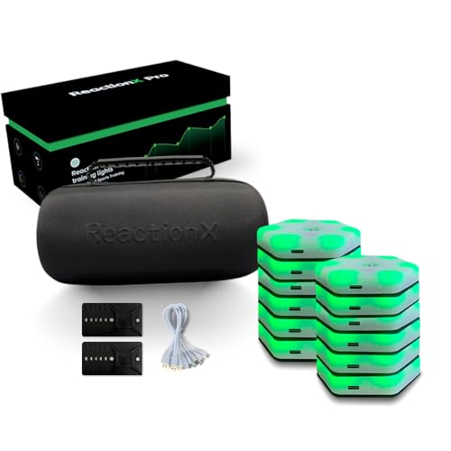 ReactionX Reaction Training Light lamp pro Speed Agility Response Equipment Basketball Boxing fencingPhysical Rehabilitation of Flash Reflex traing System 12light+app…
