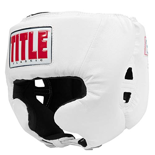 TITLE Boxing Classic USA Competition Headgear - Protective Gear for Sparring and Martial Arts, USA Boxing Approved - color: White, size: Medium
