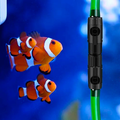 MiOYOOW Aquarium Hose Valve, Fish Tank Hose Connector Aquarium Water Control Valve with Quick Release Handle for 12/16MM Pipe - color: 12mm to 12mm