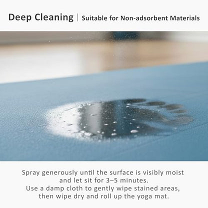 Yoga Mat Wash – Yoga Mat Spray for All Mats and Pilates, Yoga Accessories, Fitness Equipment and Gym Accessories Cleaner, Non-irritating, Non-alcohol - 8.45fl oz (Chamomile) - color: Chamomile