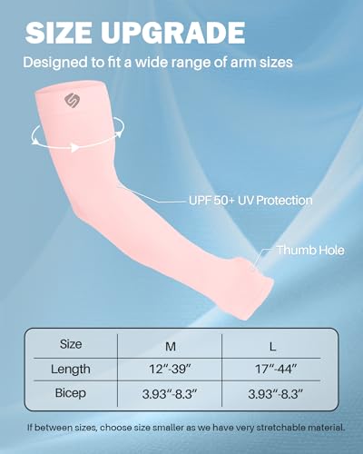 Arm Sleeves for Men Women UV Sun Protection Compression Arm Warmer Tattoo Cover Up, Sports Golf Cooling Sleeves - color: 5 Pairs: Black, White,light Blue,light Gray,light Pink