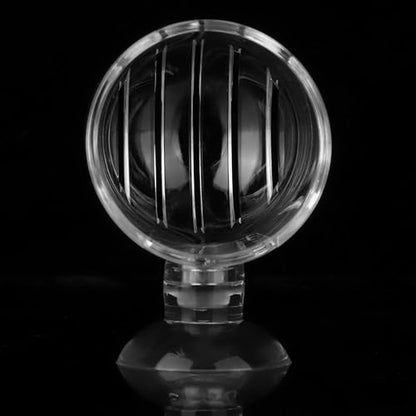 Aquarium Feeding Cup Fish Feeder Glass Acrylic Suction Cup Container for Freshwater Saltwater Tanks with Premium Suction Red Live Food Feeder (Acrylic) - size: Acrylic cup
