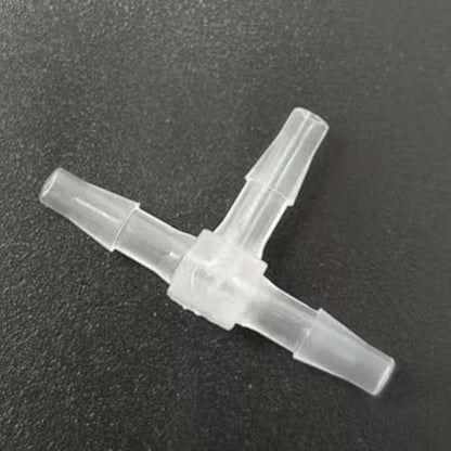 3 Way Tee Connector Equal Barbed T-Fitting 3 Way Hose Barb Adapter for Laboratory Biochemical Analytical Instruments Food Machinery Aquarium Equipment 100pc/pk (2.4mm 3/32'' Sq) - size: 2.4mm 3/32'' Sq