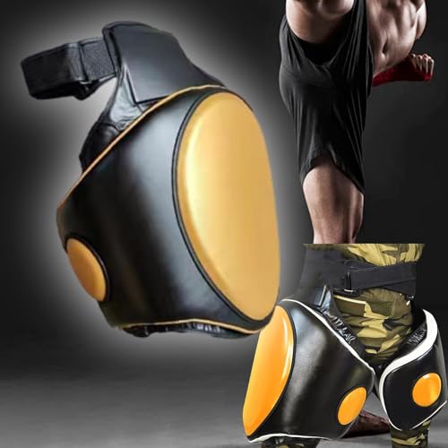 Colaxi Kick Boxing Thigh Pad,Kicking Striking Body Pad,Kickboxing Muay Thai Kickboxing Women Men Workout,Boxing Training Foot Target - color: left black