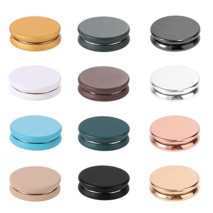12pcs Hijab Magnetic Pins, Strong Hijab Magnets Multi-Purpose Scarf Clasp Pinless Brooch Buttons for Women Scarves Clothes Dress (Color B) - color: Color B