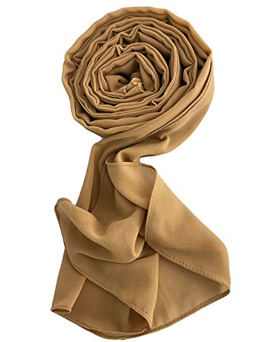 Txameru Hijab for Women Chiffon Hijab Scarfs for Women Long Shawl - color: Khaki